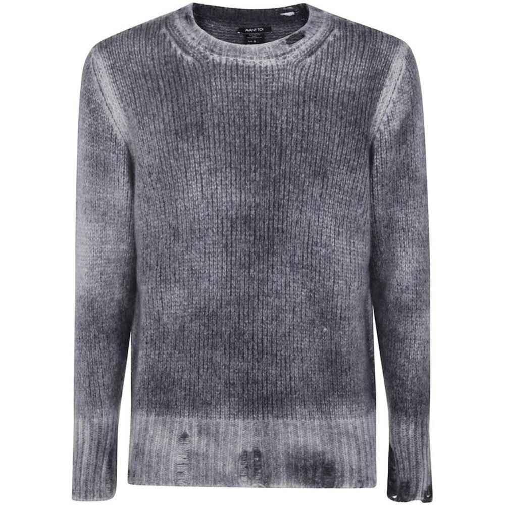 AVANT TOI Men's Distressed Knit Sweater Men GREY Sweaters & Cardigans
